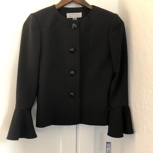 Tahari black skirt suit